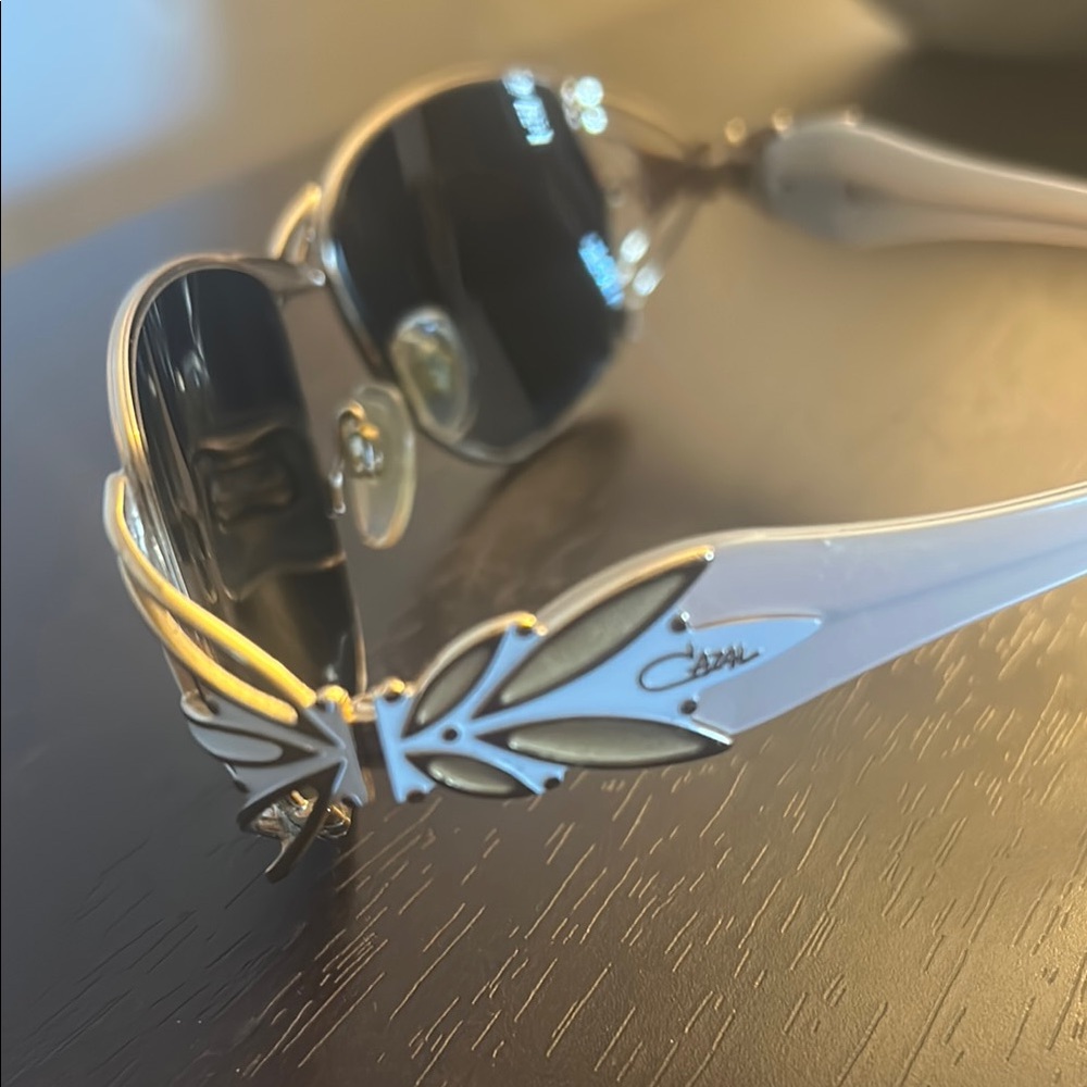 Cazal Gold and White Sunglasses
Original  owners prescription in frame
